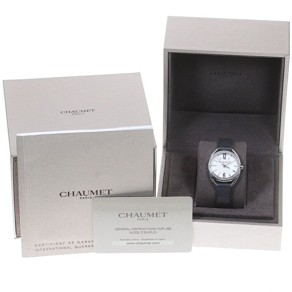 Chaumet Lian W23211-01A Diamond Bezel Silver Dial Quartz Ladies Watch_817331